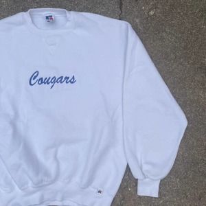 Vintage Russell Athletic Cougars Crewneck Men's Large